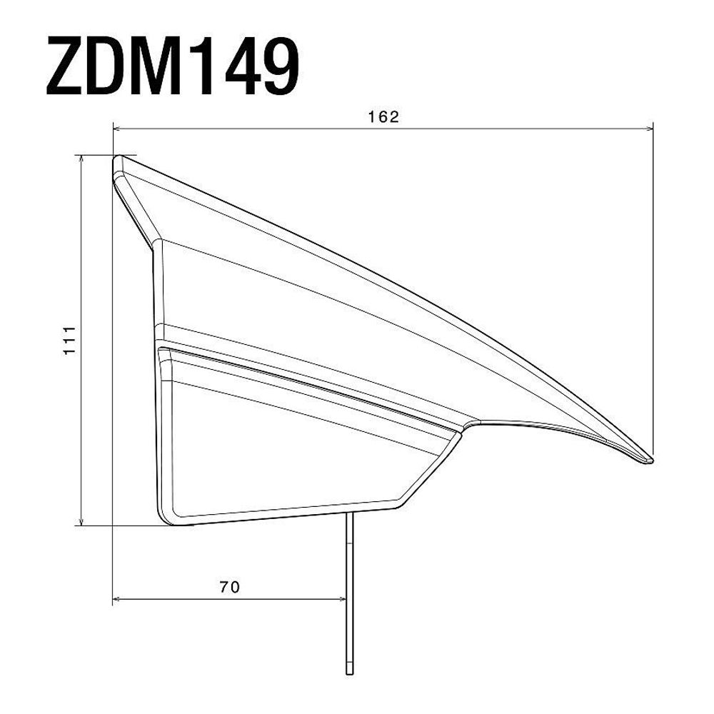 Rizoma Headlight Fairing Carbon Fibre And Aluminium ZDM149K Moore