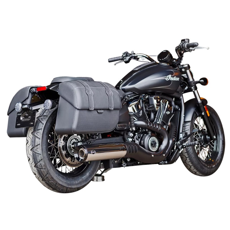 S&S Cycle 'Grand National' slip-on exhaust silencer (chrome) for 1250cc Indian Scout