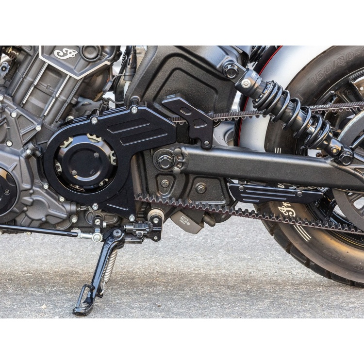 Wunderkind Open Pulley Drive Without Belt Cover For Triumph Bobber