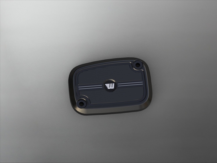 Wunderkind Rear Brake Reservoir Cover For Harley Davidson Models