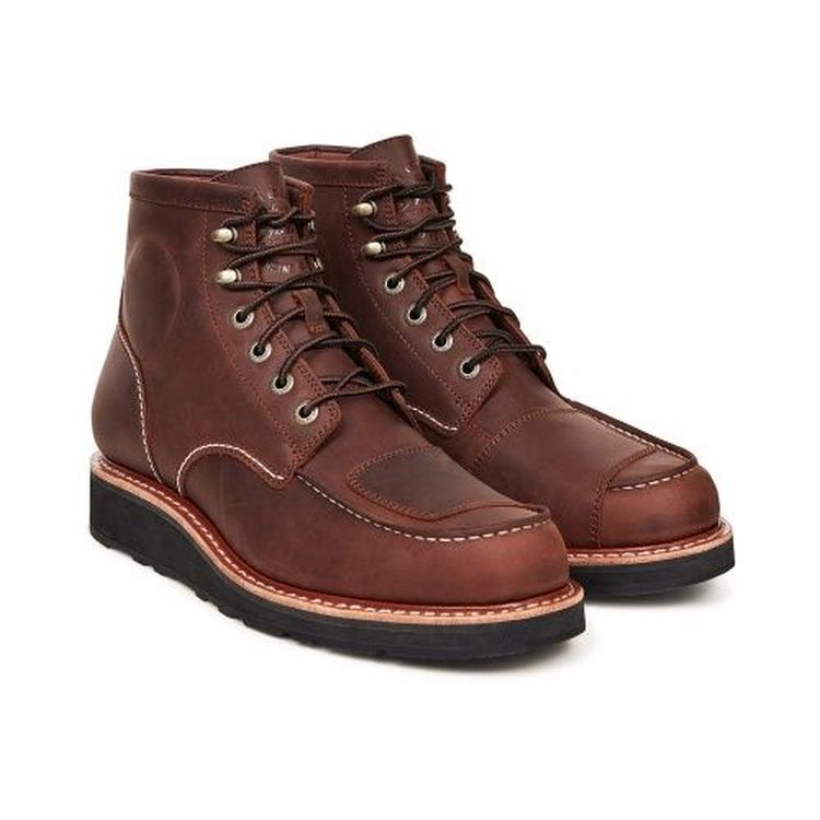 Indian Motorcycle men's moc toe boots - brown