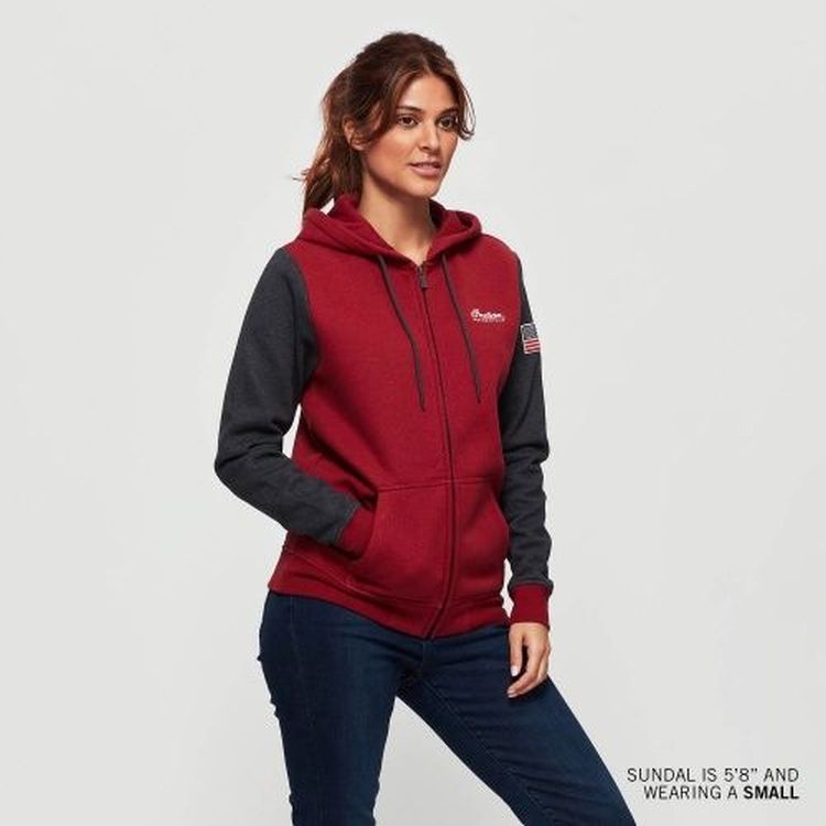 Indian Motorcycle Womens Icon Hoodie - Red