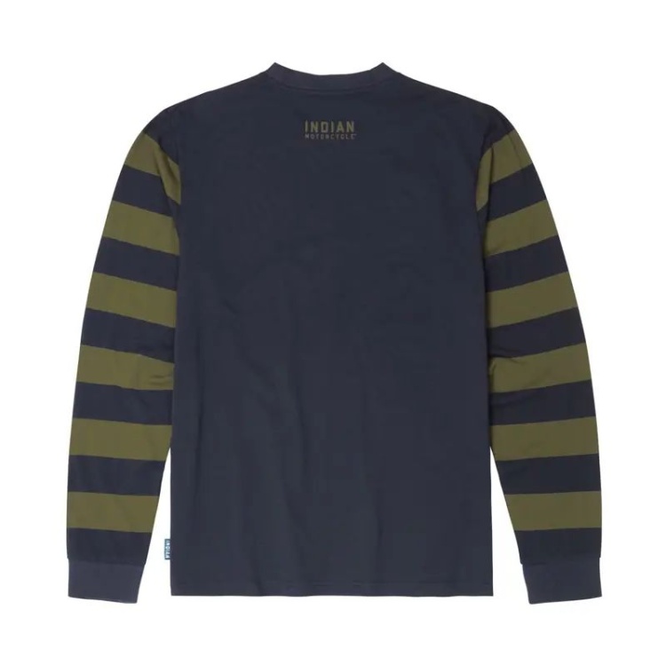 Indian Motorcycle Men`s Stripe Long Sleeve T-Shirt