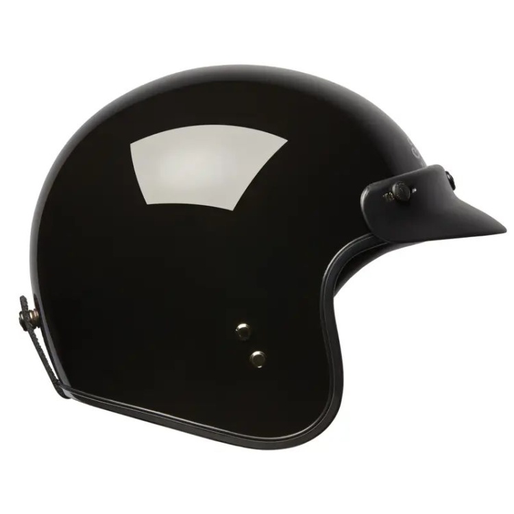 Indian Motorcycle Open Face Retro Helmet - Gloss Black