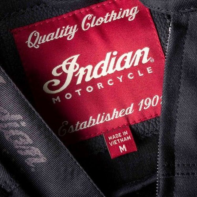 Indian Motorcycle Atlanta men's denim riding Jacket - black