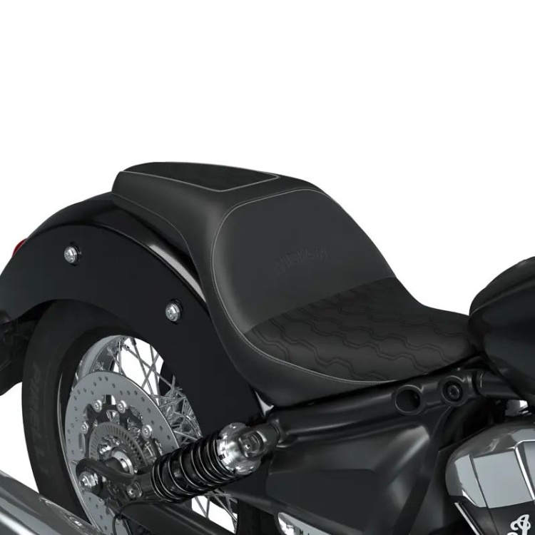 Indian Motorcycle Extended Reach Syndicate Seat - Black for Scout 1250cc Range