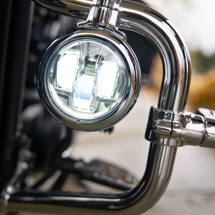 Indian Motorcycle Pathfinder Chrome LED Driving Lights for Scout 1250cc Range