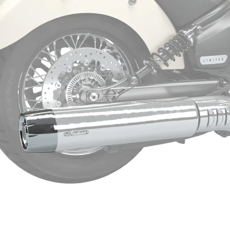 Indian Motorcycle Exhaust Silencer End Cap - Chrome For 1250 Scout Models