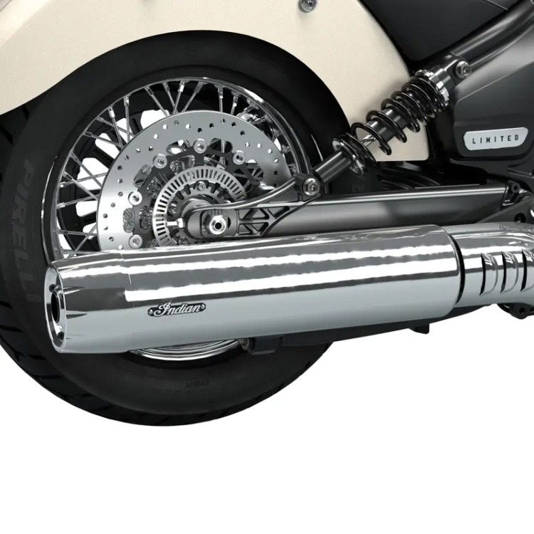 Indian Motorcycle Exhaust Silencer End Cap - Chrome For 1250 Scout Models