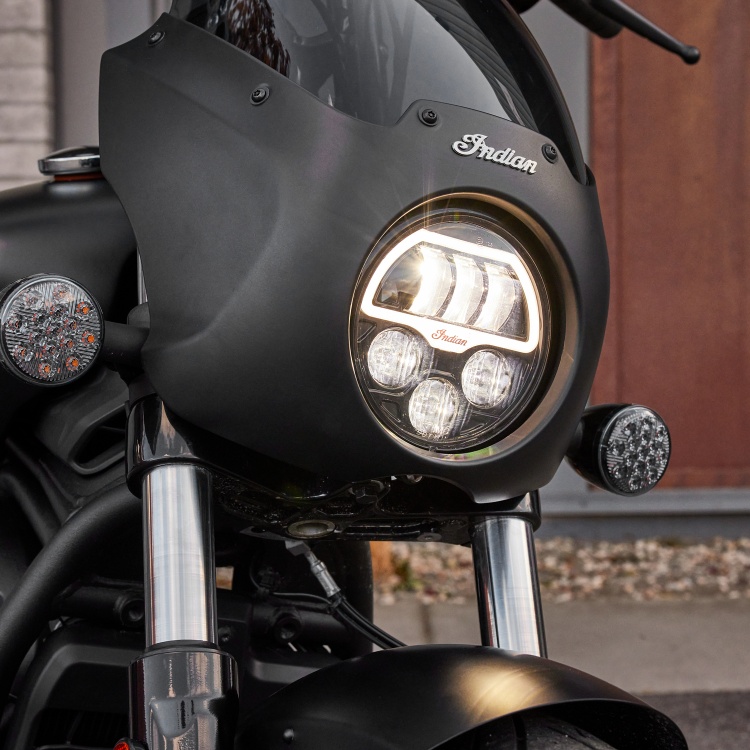 Indian Motorcycle LED Pathfinder Headlight for Scout 1250cc Range