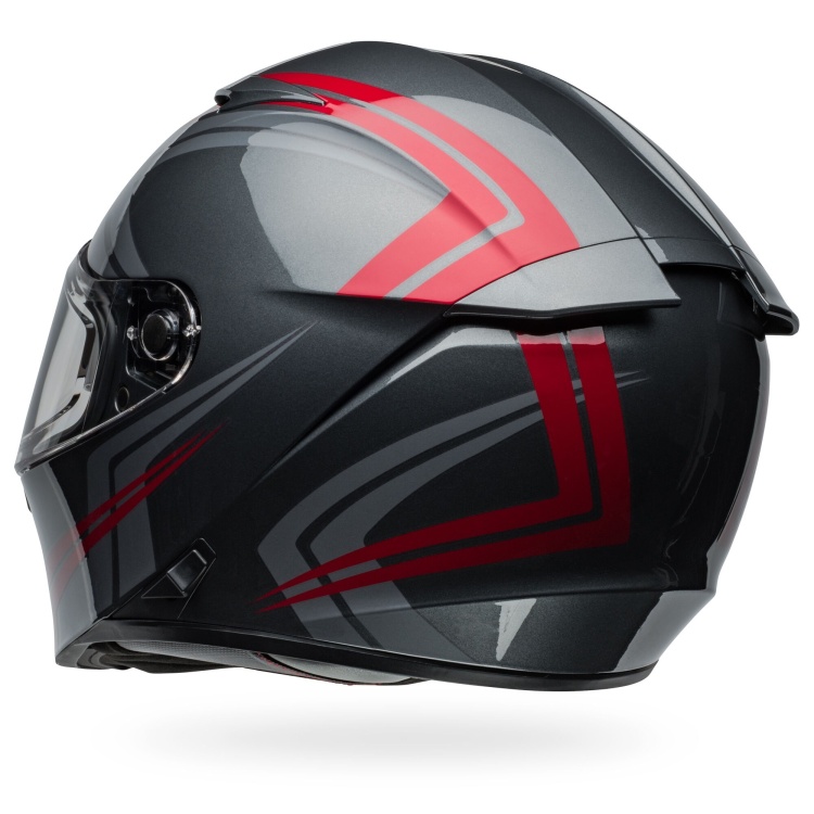 Bell Lithium Jetstream Gloss Gray/Candy Red Helmet