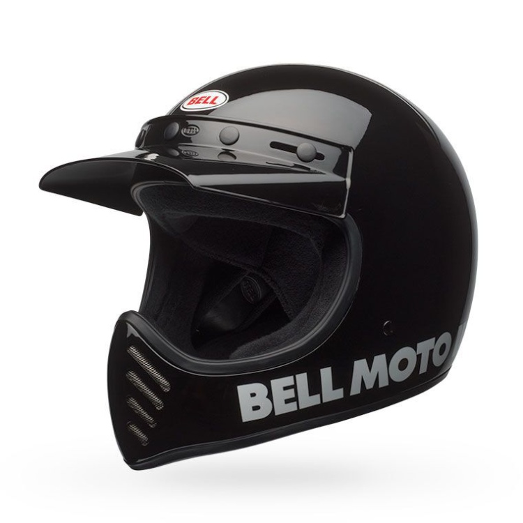 Bell Moto-3 Classic Gloss Black Helmet