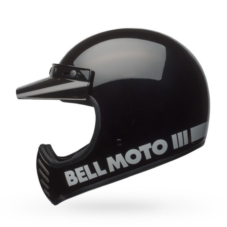 Bell Moto-3 Classic Gloss Black Helmet