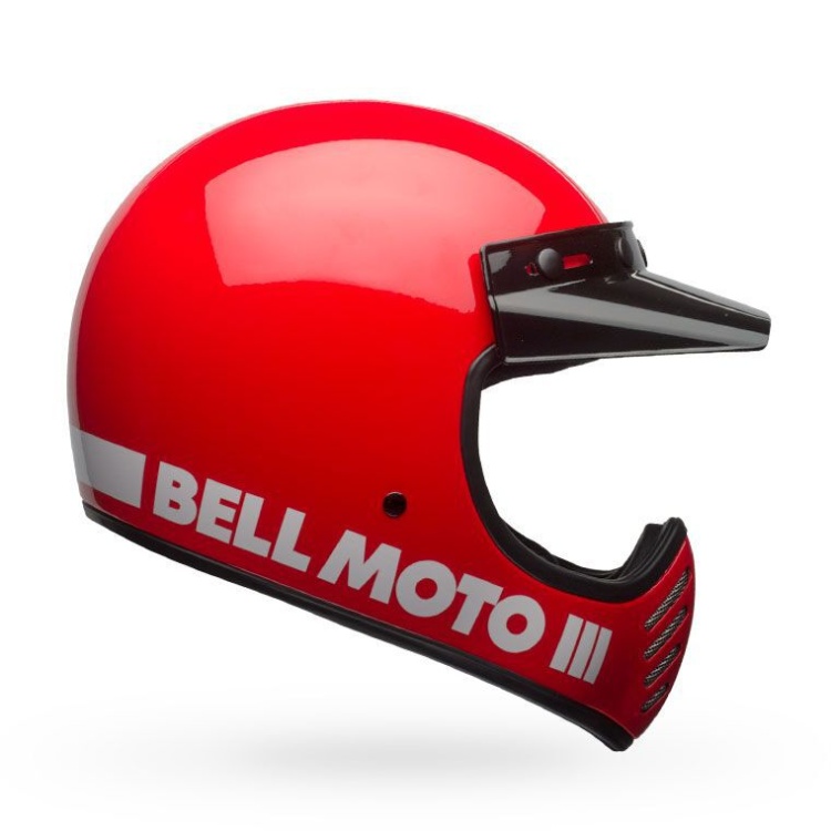 Bell Moto-3 Classic Gloss Red Helmet