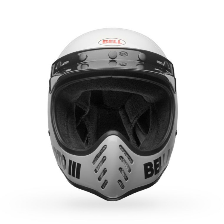 Bell Moto-3 Classic Gloss White Helmet