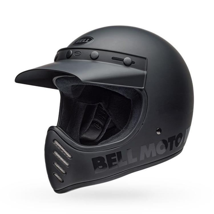 Bell Moto-3 Classic Matte/Gloss Blackout Helmet