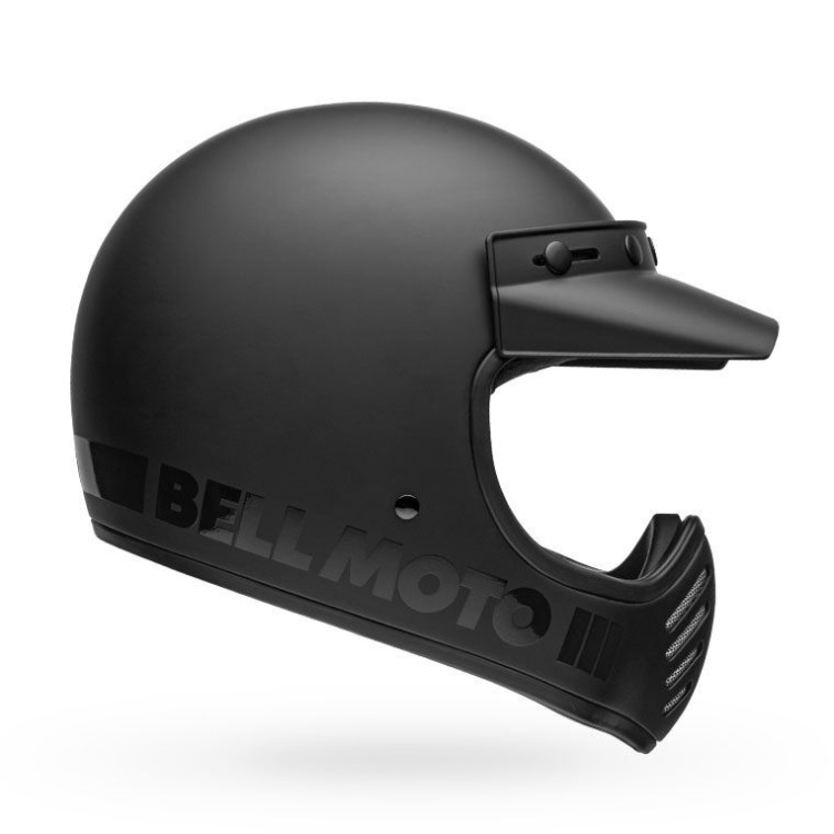 Bell Moto-3 Classic Matte/Gloss Blackout Helmet