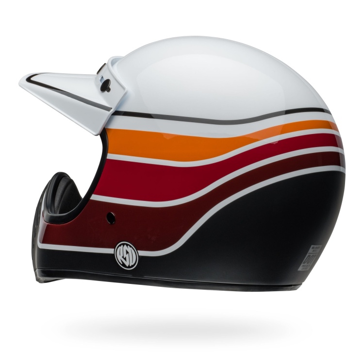 Bell Moto-3 RSD Saddleback Satin/Gloss White/Black Helmet