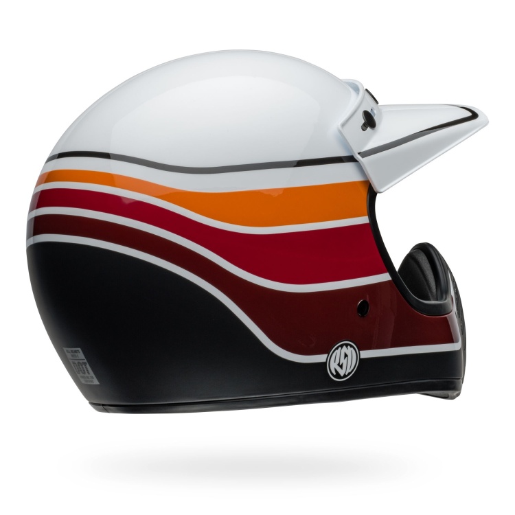 Bell Moto-3 RSD Saddleback Satin/Gloss White/Black Helmet