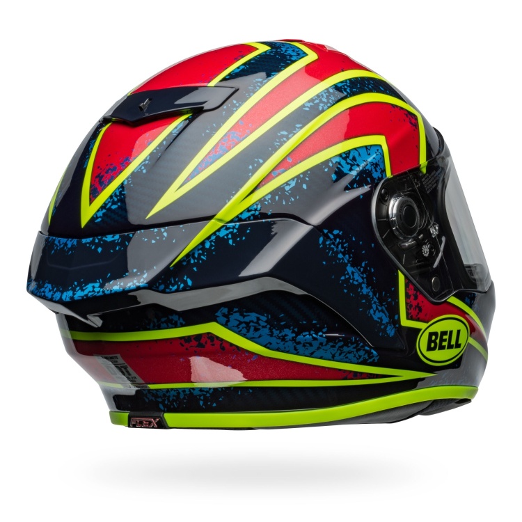 Bell Race Star DLX Flex Full Face Xenon Gloss Blue/Retina Sport Helmet