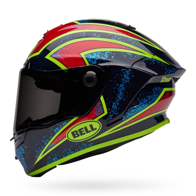 Bell Race Star DLX Flex Full Face Xenon Gloss Blue/Retina Sport Helmet