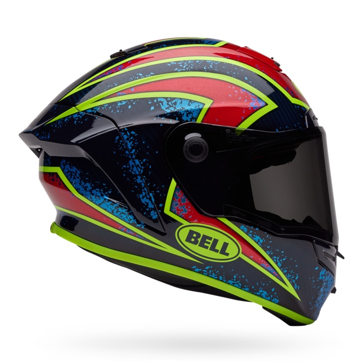 Bell Race Star DLX Flex Full Face Xenon Gloss Blue/Retina Sport Helmet