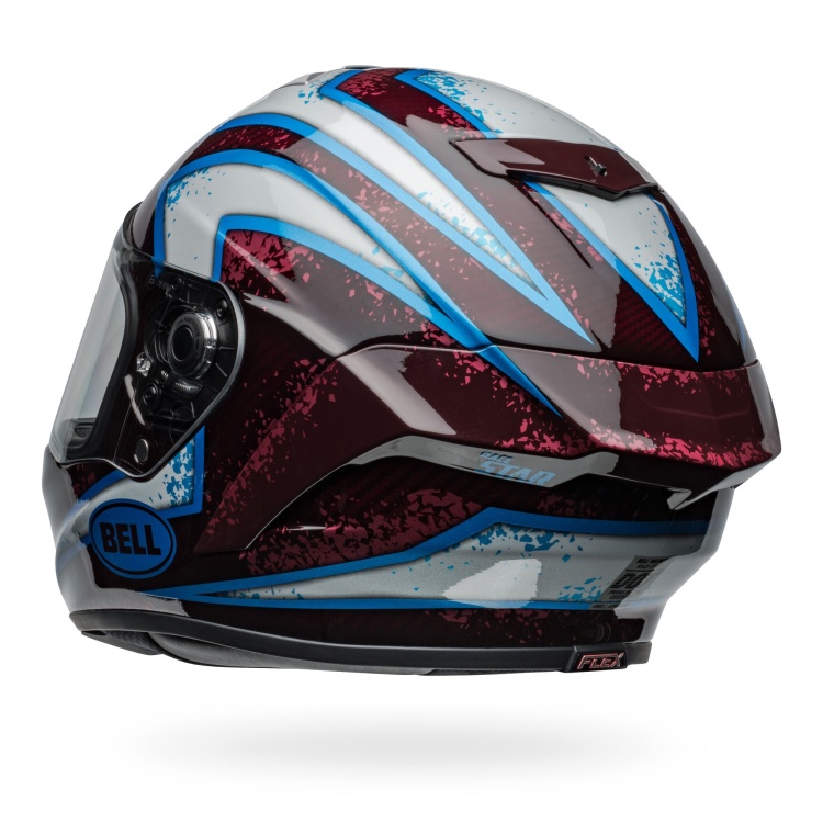 Bell Race Star DLX Flex Full Face Xenon Gloss Red / Silver Sport Helmet