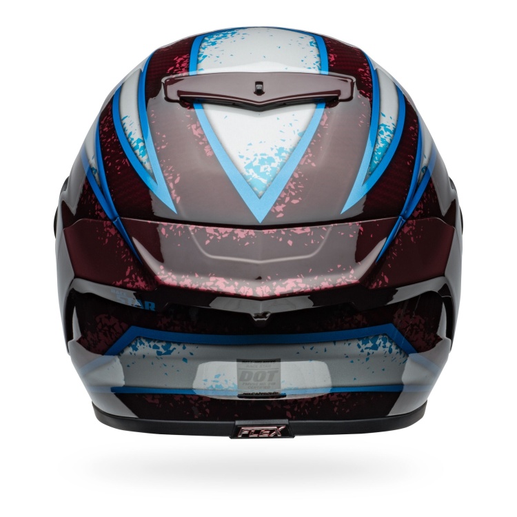 Bell Race Star DLX Flex Full Face Xenon Gloss Red / Silver Sport Helmet