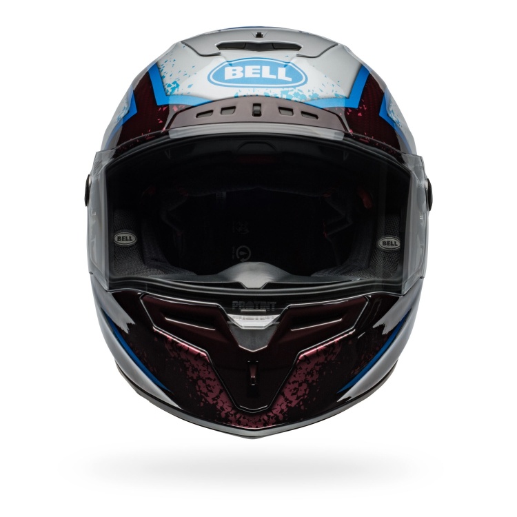 Bell Race Star DLX Flex Full Face Xenon Gloss Red / Silver Sport Helmet