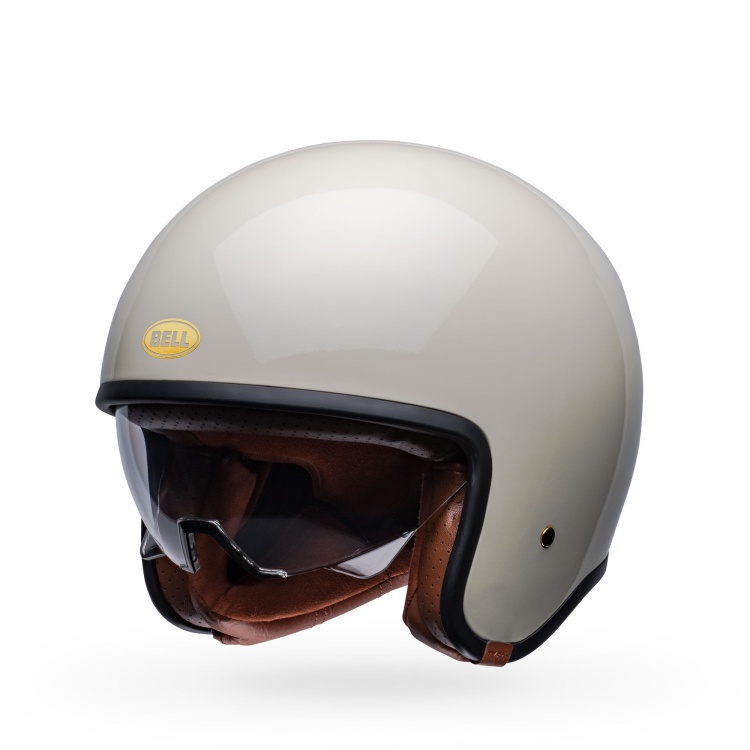 Bell TX-501 Solid Vintage White Helmet