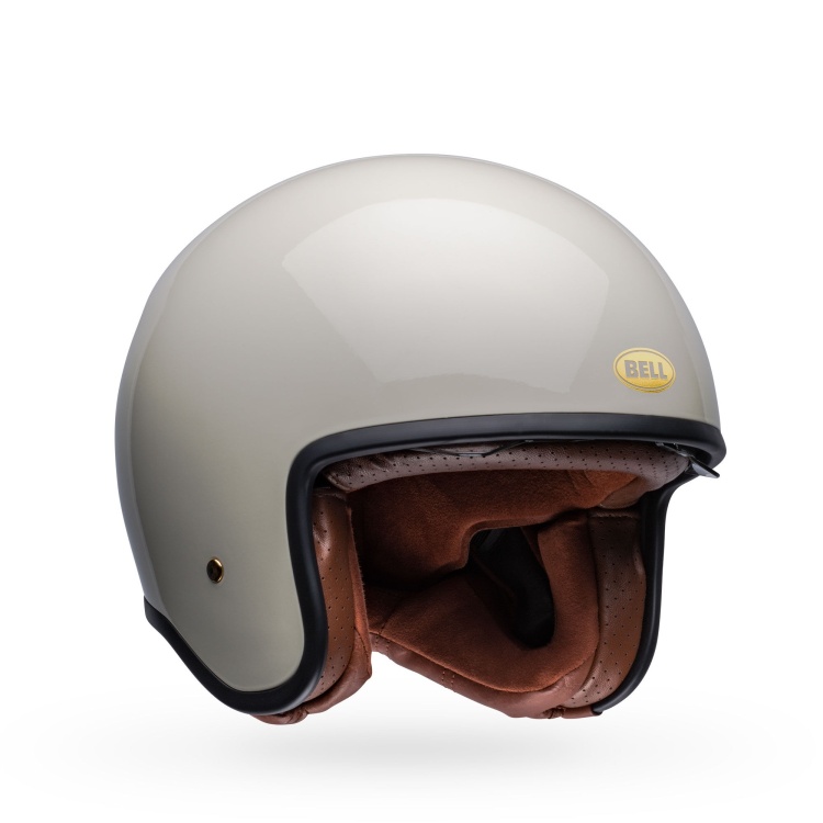 Bell TX-501 Solid Vintage White Helmet