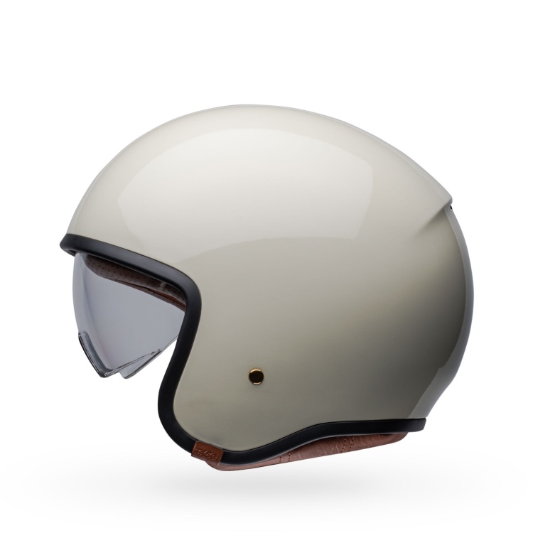 Bell TX-501 Solid Vintage White Helmet