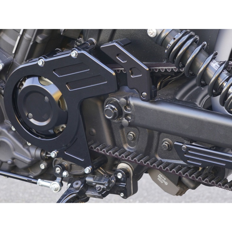 Wunderkind Open Pulley Drive Without Belt Cover For Triumph Bobber