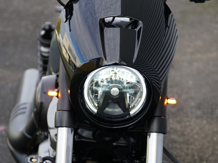 Wunderkind Front Fork Pipes Covers 41,5 mm Incl. LED-mini-indicators For Harley Davidson Models