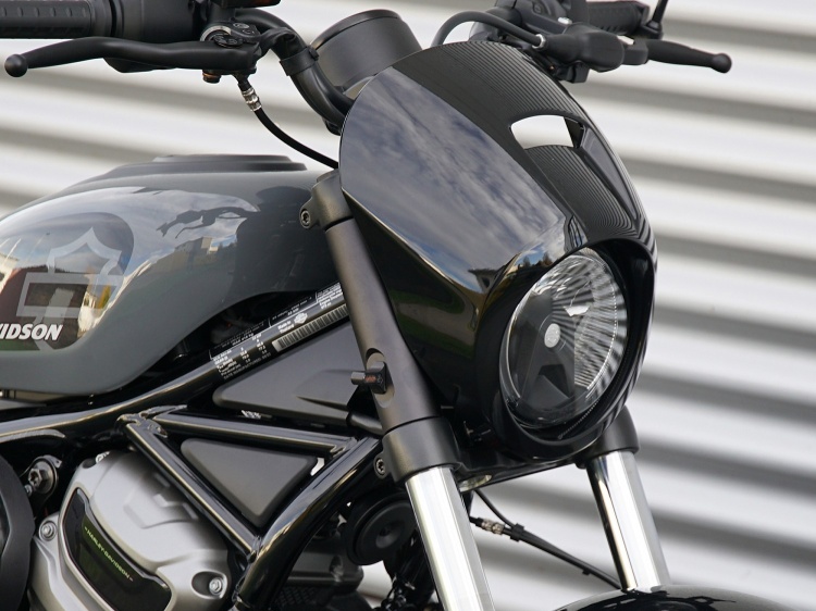 Wunderkind Front Fork Pipes Covers 41,5 mm Incl. LED-mini-indicators For Harley Davidson Models