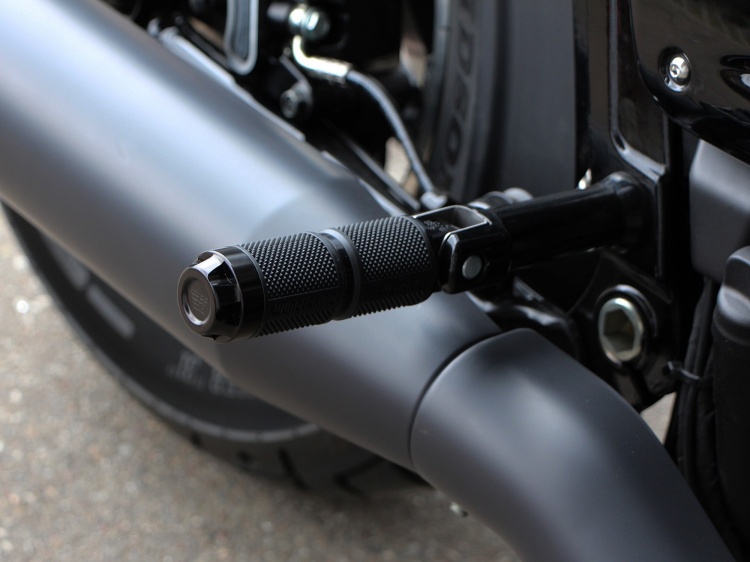 Wunderkind Replacement Foot Pegs For Pillion Rider For Harley Davidson Models