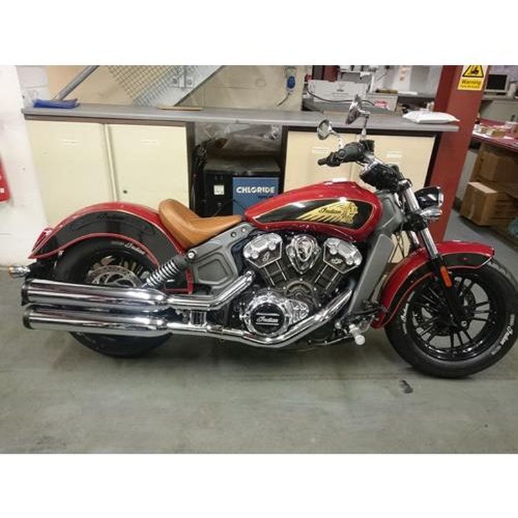 Indian Scout 'Classic Vintage' tank decals (red & gold) - Moore Speed ...