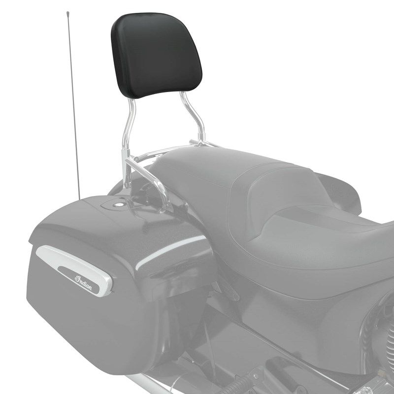 Indian Motorcycle passenger backrest pad (black) - Moore Speed Racing