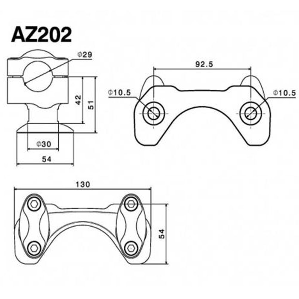 Rizoma Ducati Monster 821 Monster 1200 2014 Risers Moore Speed Racing