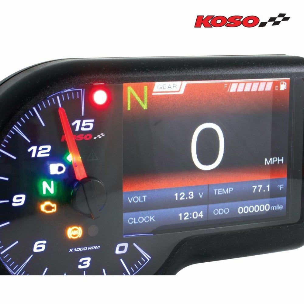 KOSO RX-3 TFT multifunction gauge with speed sensor - Moore Speed Racing