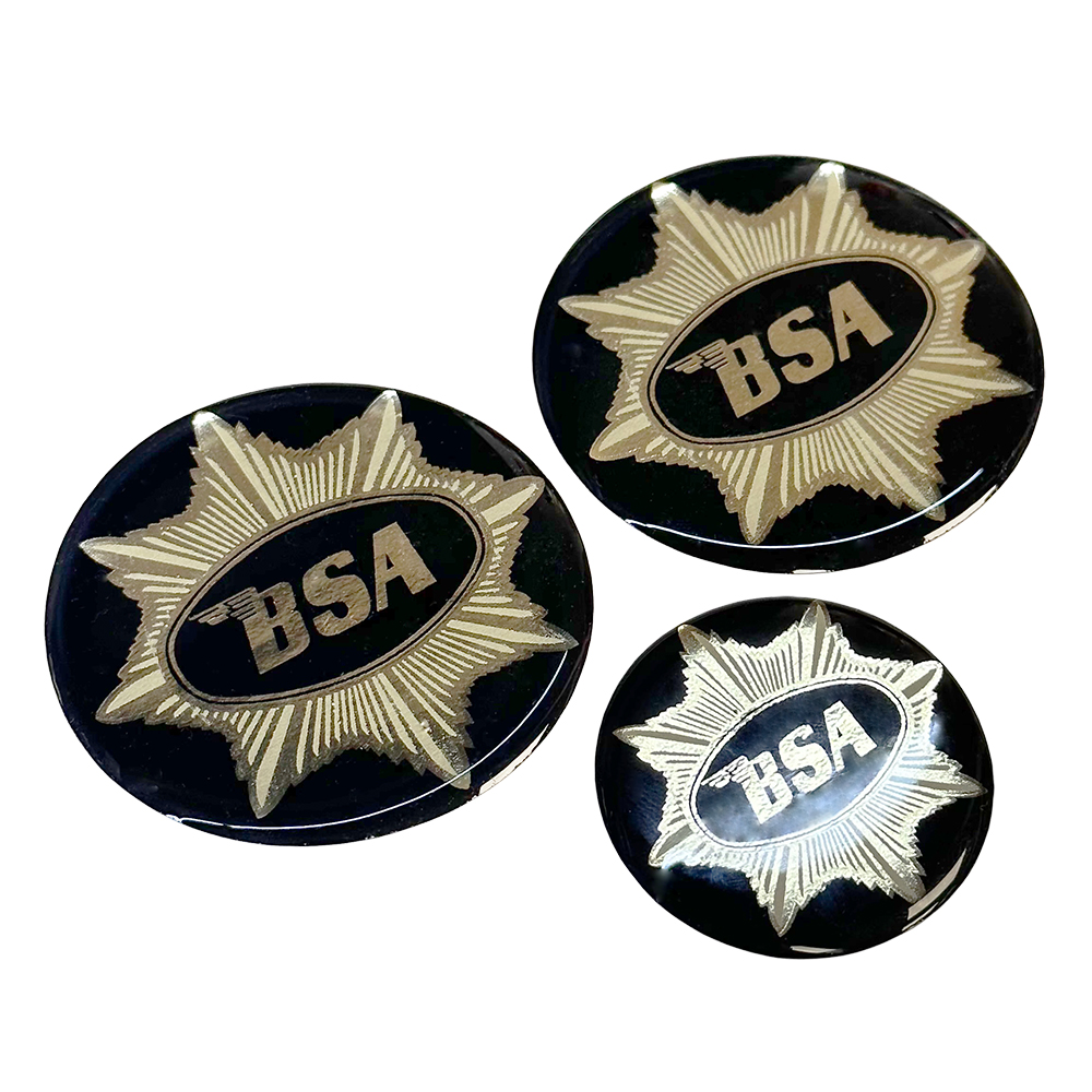 BSA Gold Star Engine Casing and Fuel Cap Resin Sticker Kit (2023 - 2024)