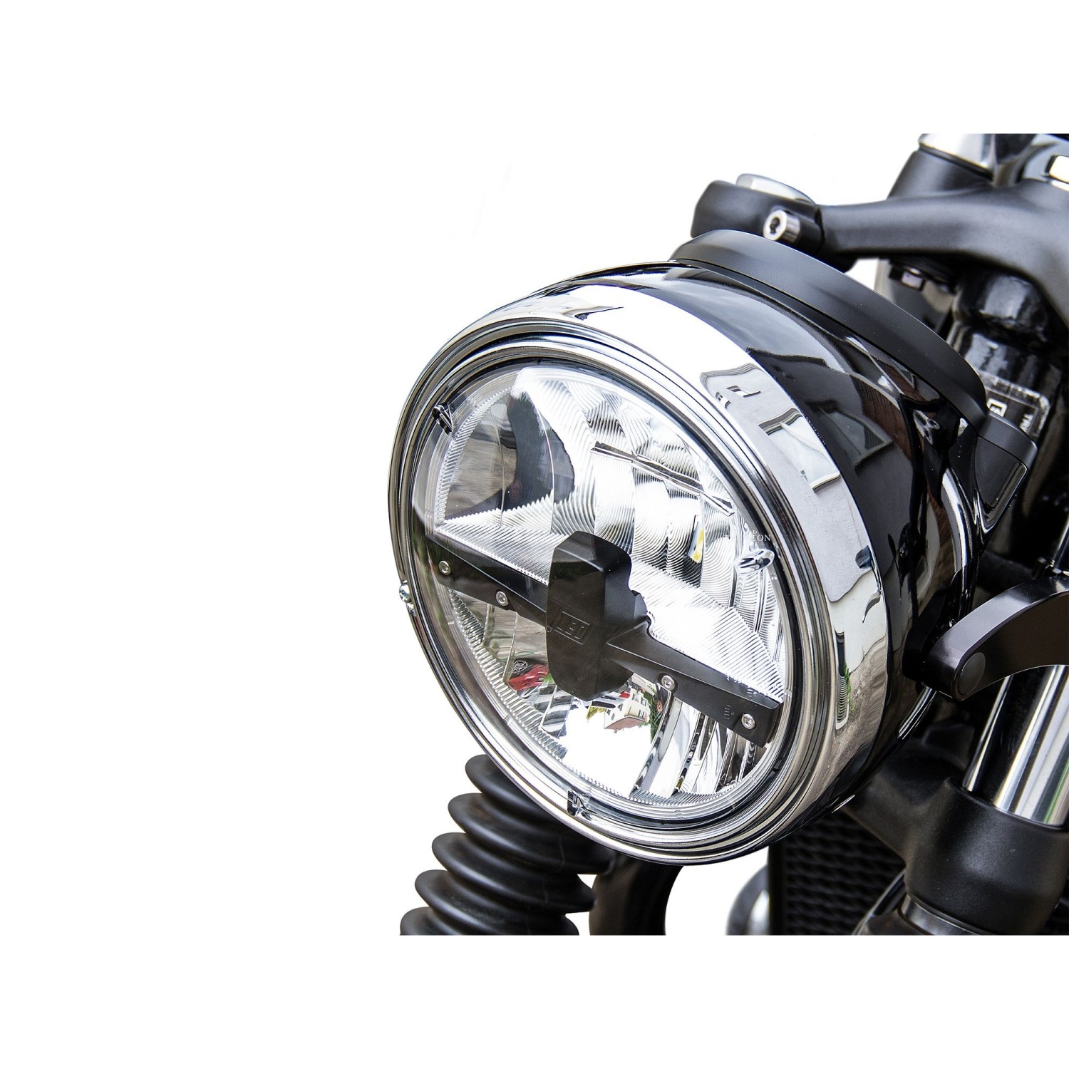 Wunderkind Headlamp TWINTON 7'' LED For Original Speedometer For Triumph Bobber