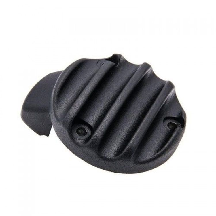 TPS Carb / Throttle Body Cover Ribbed Black by Motone